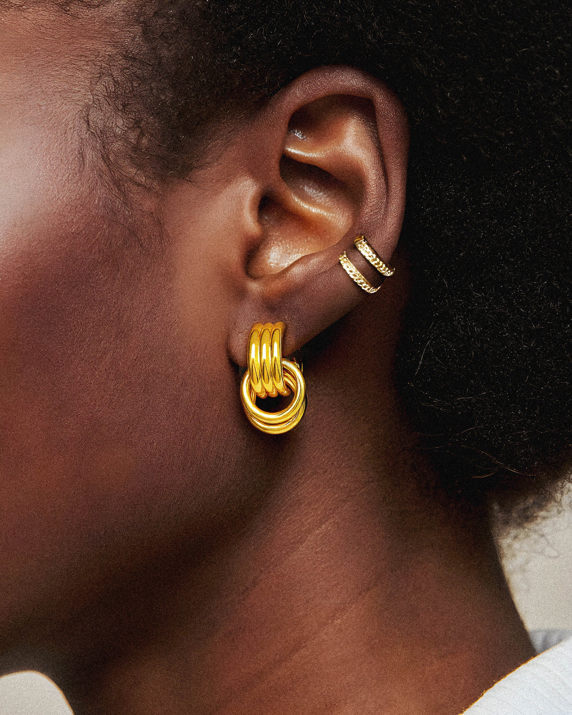 Dusk Earrings
These Dusk Earrings combine refined craftsmanship with a subtle, elegant design that complements both casual and formal attire. Expertly crafted to capture the soft hues of twilight, they offer a sophisticated accessory that enhances your style with understated charm. Perfect for those seeking timeless elegance with a modern touch. 1.	18k gold plated jewelry
	2.	gold plated stainless steel jewelry
	3.	tarnish free gold jewelry
	4.	waterproof gold jewelry
	5.	affordable gold jewelry
	6.	non-tar