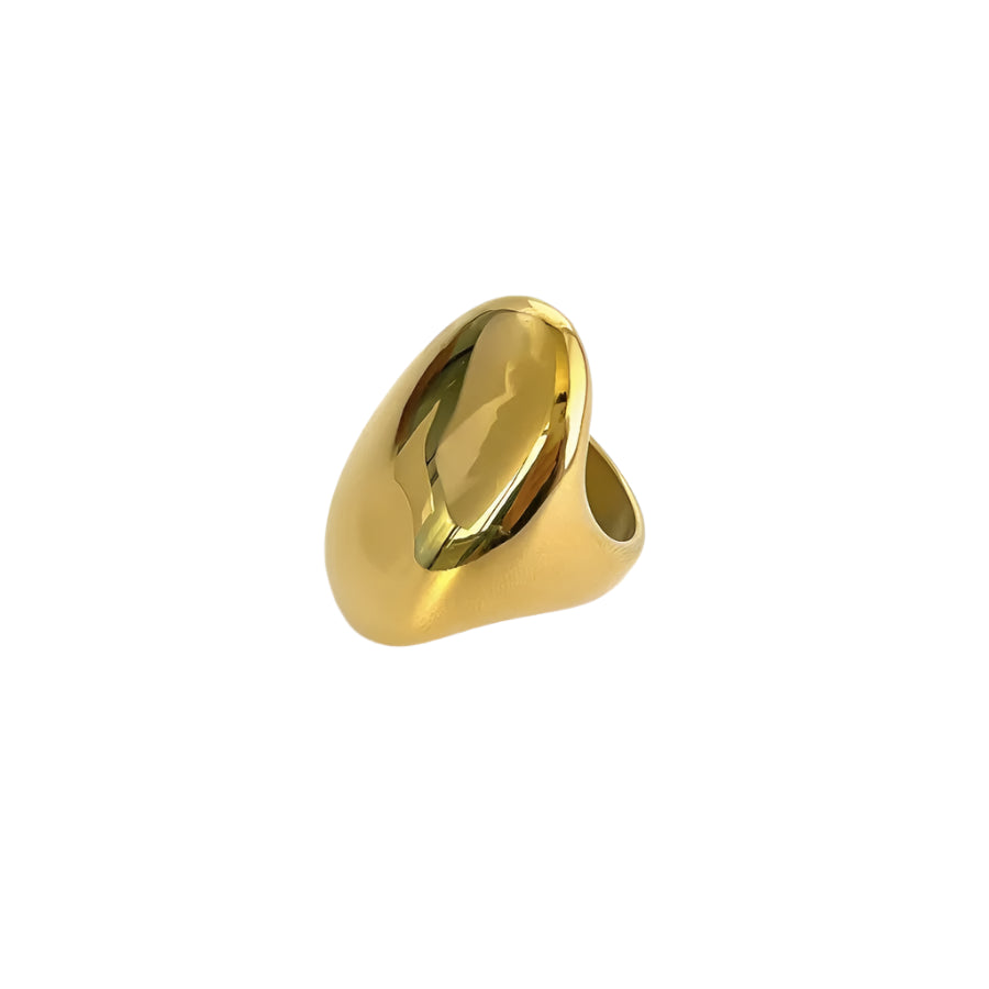 The Ember Ring features a wide band crafted with a polished gold finish, offering a sleek and luminous appearance. Its substantial width enhances durability while making a bold, sophisticated statement. Ideal for those seeking a timeless accessory that combines elegance with everyday wearability.

Weight: 15g
1.	18k gold plated jewelry
	2.	gold plated stainless steel jewelry
	3.	tarnish free gold jewelry
	4.	waterproof gold jewelry
	5.	affordable gold jewelry
	6.	non-tarnish gold jewelry
	7.	hypoallergenic 
